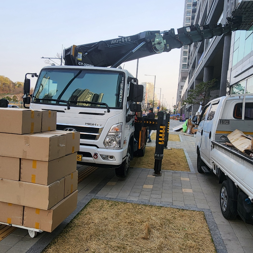 간판 LED 스카이차 작업사진