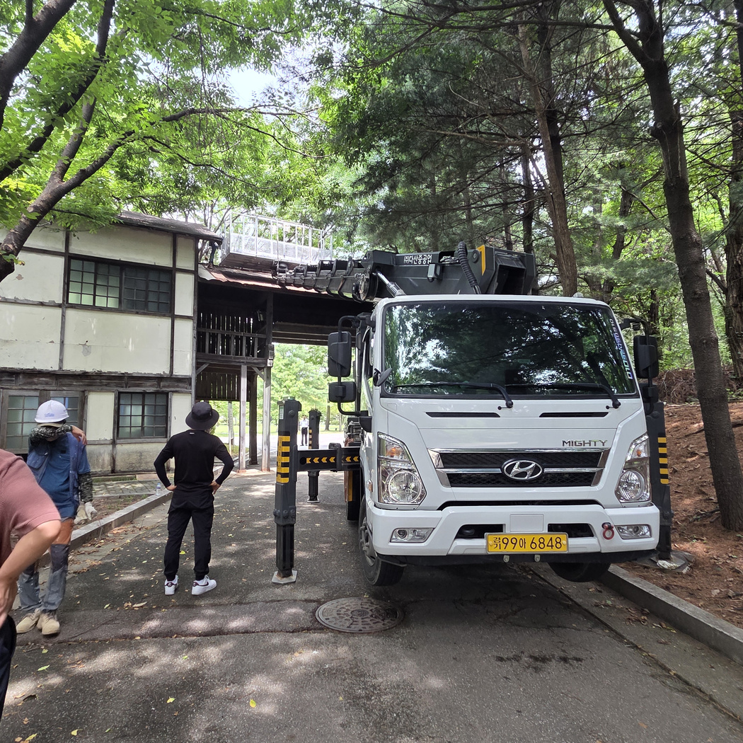 간판 LED 스카이차 작업사진