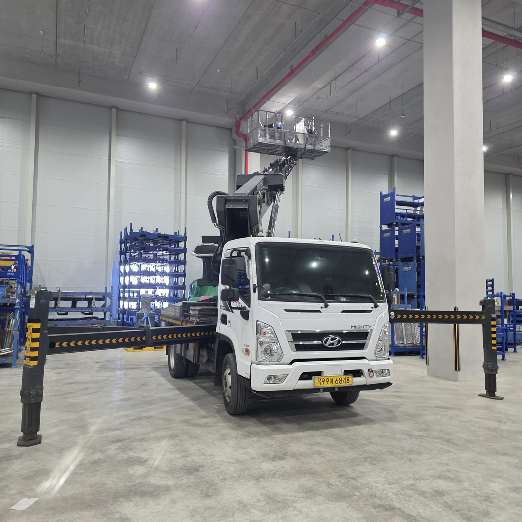 간판 LED 스카이차 작업사진